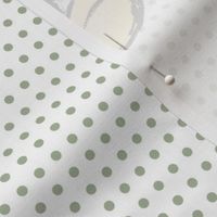 18x18 Panel Classic Pooh and Hunny Pot Sage Green Dots on White for DIY Throw Pillow Cushion Cover or Lovey