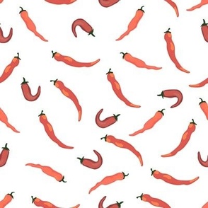 Hot red chili peppers  (pepper pat)