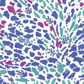 Multi Colored Matisse Splashes 24" repeat