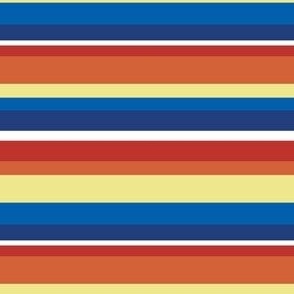 Retro Rainbow Stripe in Classic Rainbow