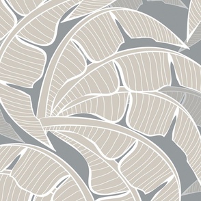 Palms in Agreeable Gray on Ultimate Gray