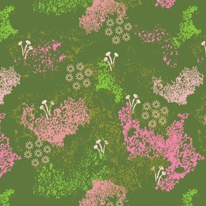 magical moss in pink & green