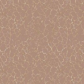 Kintsugi Cracks - Ditsy Scale - Redend Point and Gold - Terracotta  Crackle Blush Orange