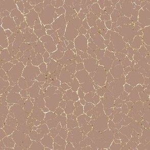 Kintsugi Cracks - SScale - Redend Point and Gold - Terracotta  Crackle Blush Orange