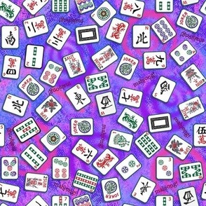 Purple Mahjong tiles