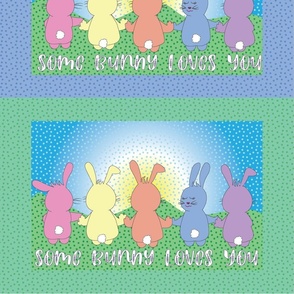 Some Bunny Loves YOU cut sew Placemats