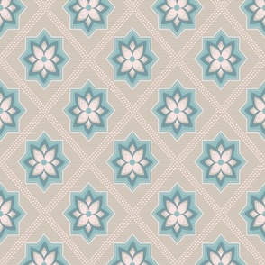 Diamond horizontal pattern_Blue | Blue Bee Studios