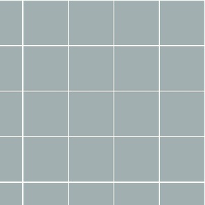 grid wallpaper - dusty blue grid large scale 