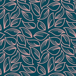 navy and peach leaves_small (half)