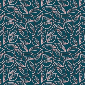 navy and peach leaves_mini 