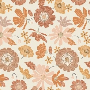 Cottagecore Autumn Bloom Floral girls wallpaper