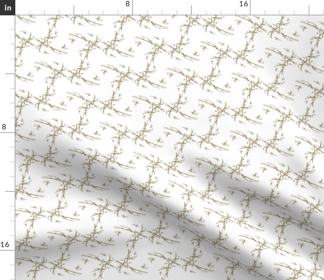 Gold and White Fractal