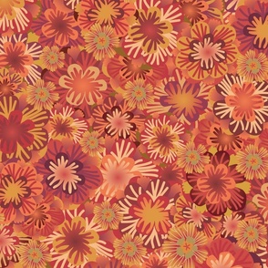Groovy Red Moss - Large