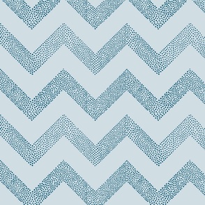 blue tone on tone dotted zigzag | large