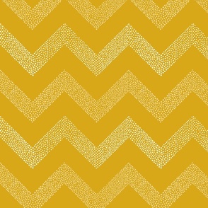 gold tone on tone dotted zigzag | large