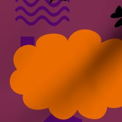 Orange Clouds on Purple_1