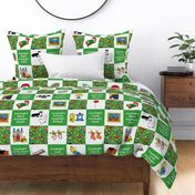 Bigger Scale Patchwork 6" Squares Goodnight Moon Children's Classic Storybook for Cheater Quilt or Blanket