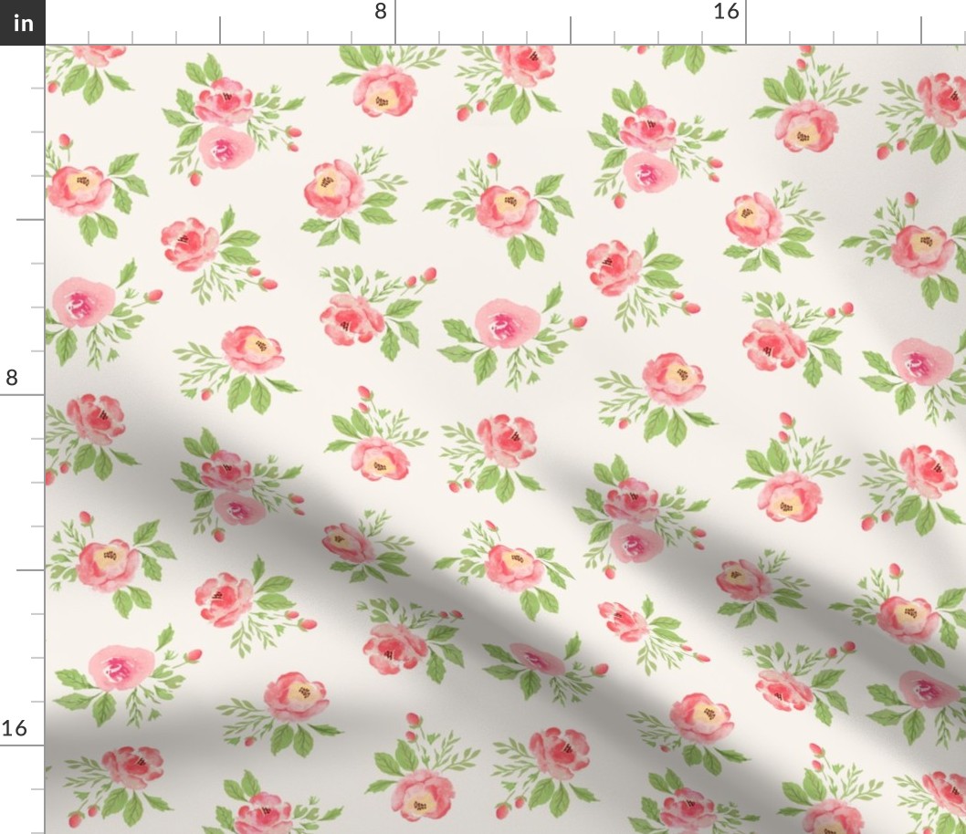 Vintage Rose Floral Small