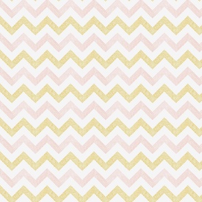 pink and gold dotted zigzag | small