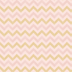 blush and gold tone on tone dotted zigzag | small