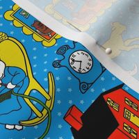 Medium Scale Goodnight Moon Children's Storybook Classic on Blue