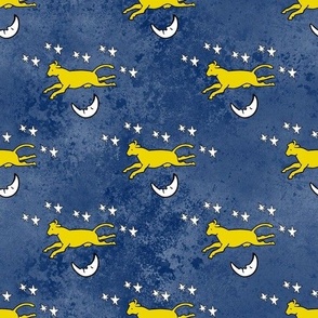 Medium Scale Goodnight Moon Children's Storybook Cow Jumping Over The Moon Starry Skies Coordinate