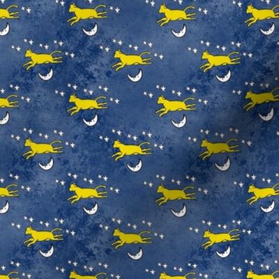 Small Scale Goodnight Moon Children's Storybook Cow Jumping Over The Moon Starry Skies Coordinate