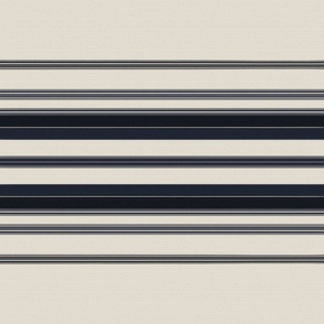 XL Railroaded Deep Wide Stripe Neutral Simple