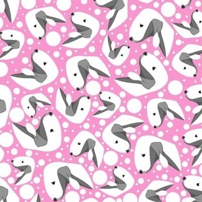 Beddlington Terriers & Dots Pink