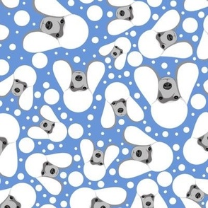 Poodles & Dots Blue