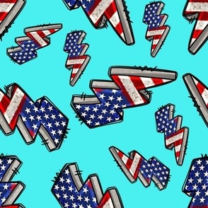 PATRIOTIC BOLTS SCATTERED, MINT