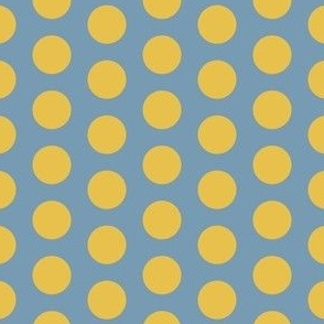 Big Polka Dot (Blue & Yellow)