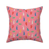 Bright Bunnies on Pink - 1 1/2 inch