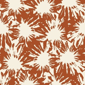 Rust Colored Abstract Tie Dye