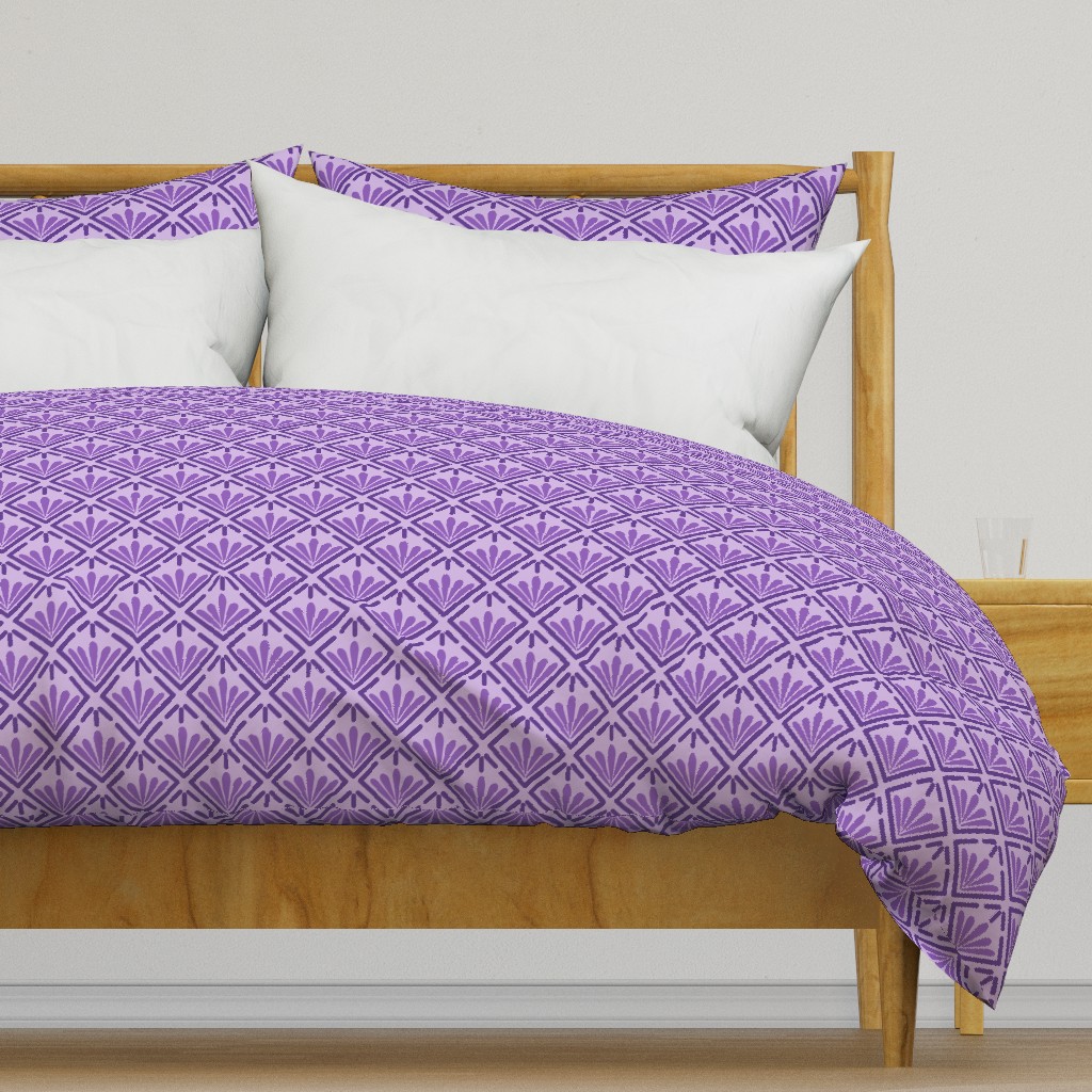 Purple Geometric Flourish - large and light