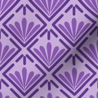Purple Geometric Flourish - large and light