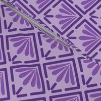 Purple Geometric Flourish - large and light