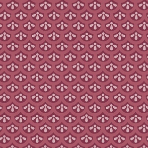 Fishscale Floral Pink