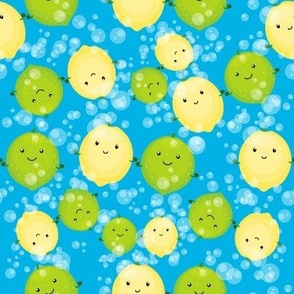 Cute Lemon lime characters pattern
