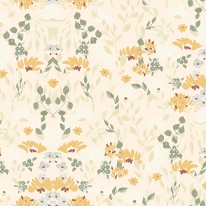 Beautiful floral motif on a gentle background