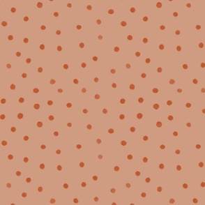 Avery dots coordinate print earth tones terracotta