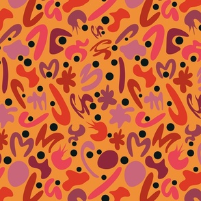 Summer Doodles (10") - orange, red, purple (ST2022SD)
