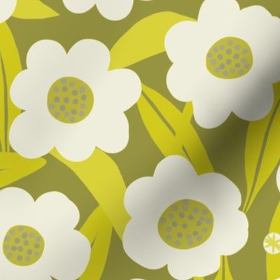 simple_flowers_cyber_lime_green_cfc81c