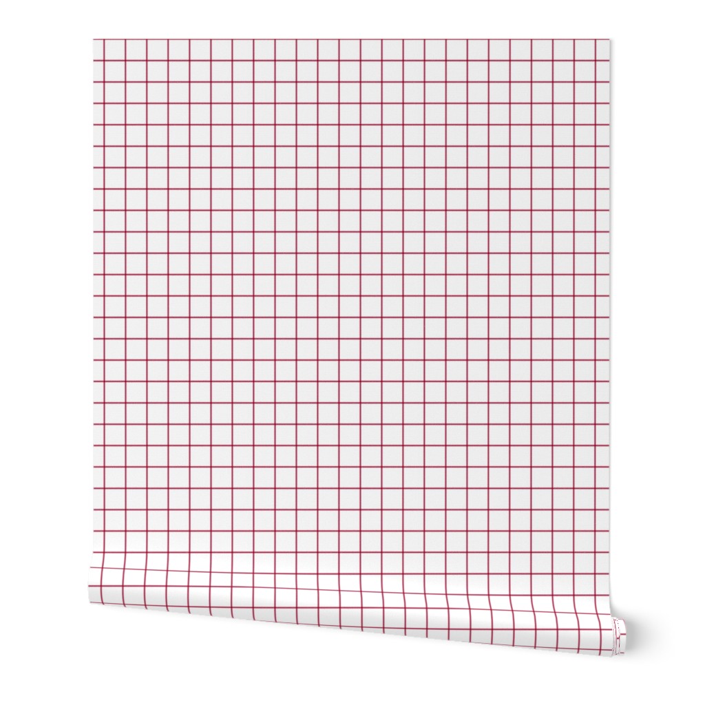 2023 viva magenta windowpane grid 1in - pantone color of the year