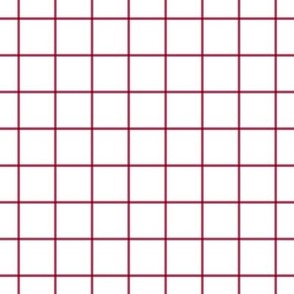 2023 viva magenta windowpane grid 1in - pantone color of the year