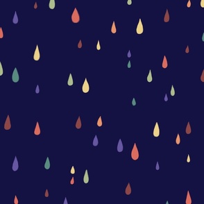 Candy Raindrops Navy (large)