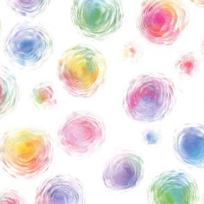 rainbow swirly dots wallpaper scale