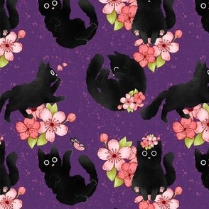 Sakura Kitties Grape 6" 