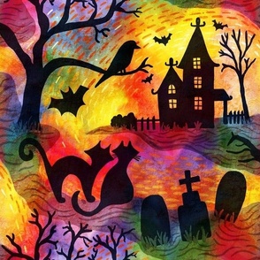 spooky halloween haunts rainbow normal scale 12"