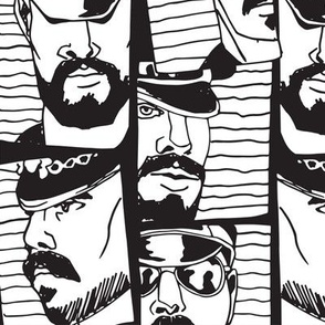 LEATHERDADDY FACES SKETCHES